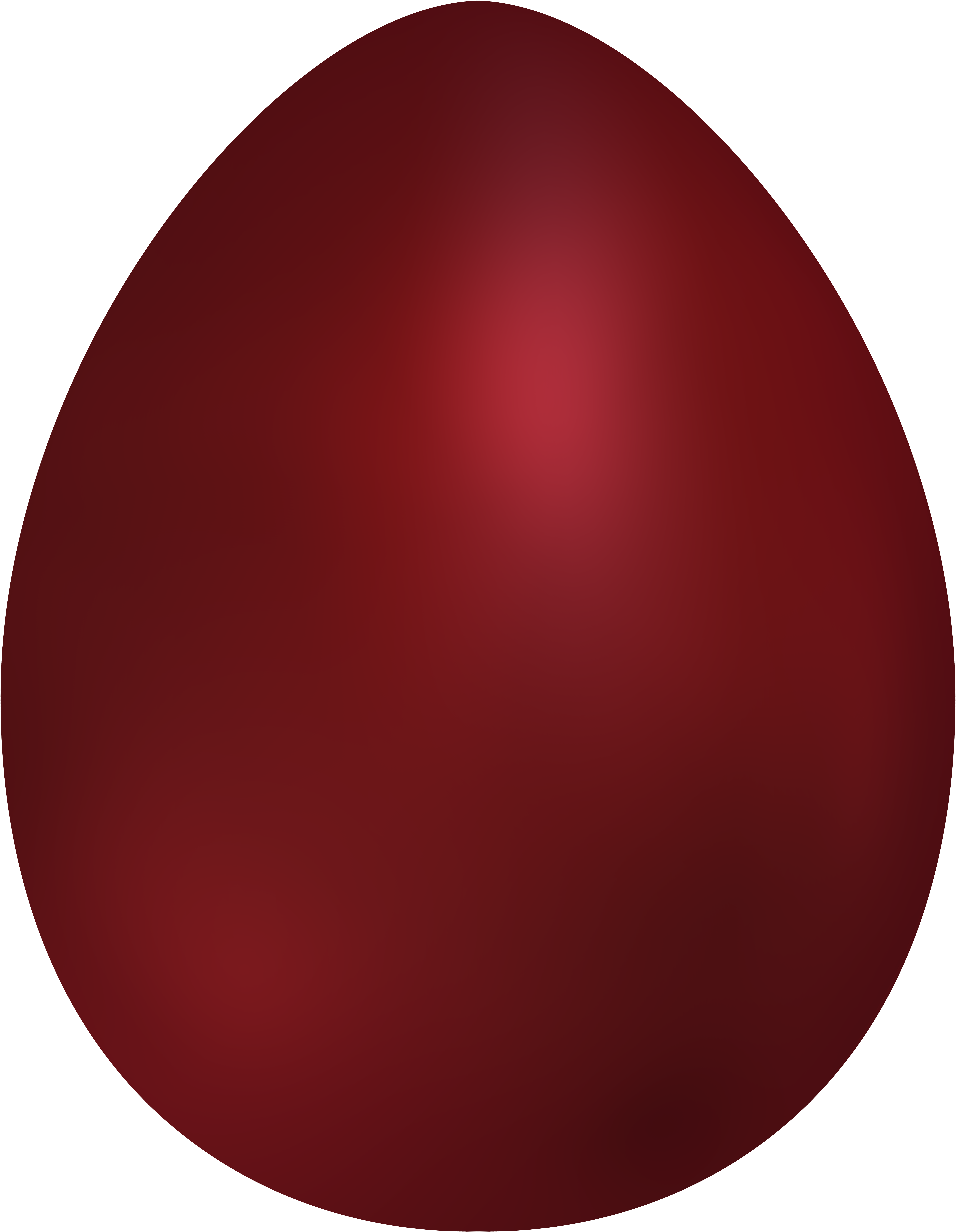 Dark Red Easter Egg Png Clip Art - Oxblood (3879x5000)