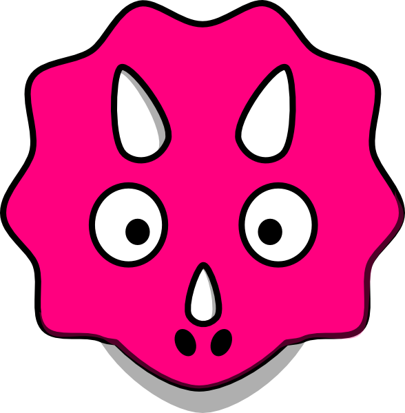 Dinosaur Head Clip Art (588x600)