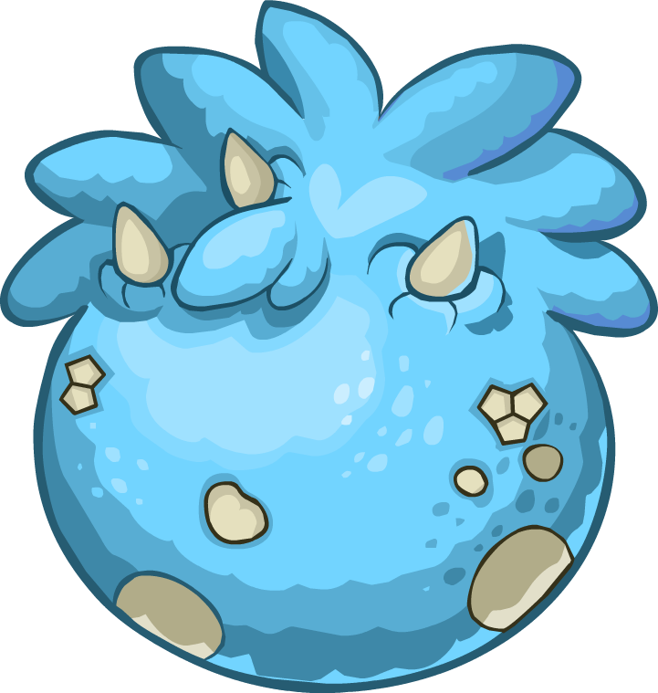 Blue Triceratops Puffle Egg - Club Penguin Dino Eggs (721x759)