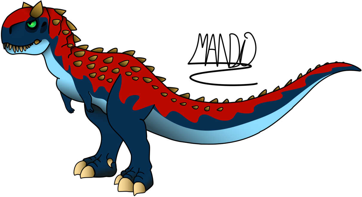 Carnotaurus By Rainbowarmas - Draw A Baby Carnotaurus (1211x660)