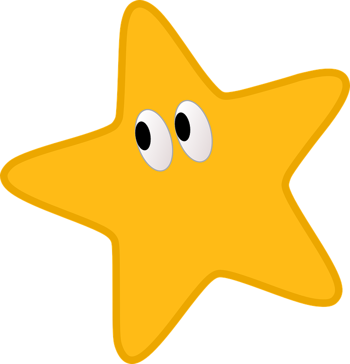 Images Of Cartoon Stars - Desenho De Estrela Amarela (693x720)