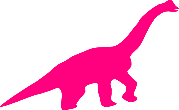 Dinosaur Clip Art At Clker - Dinosaur Pink Clip Art (600x369)
