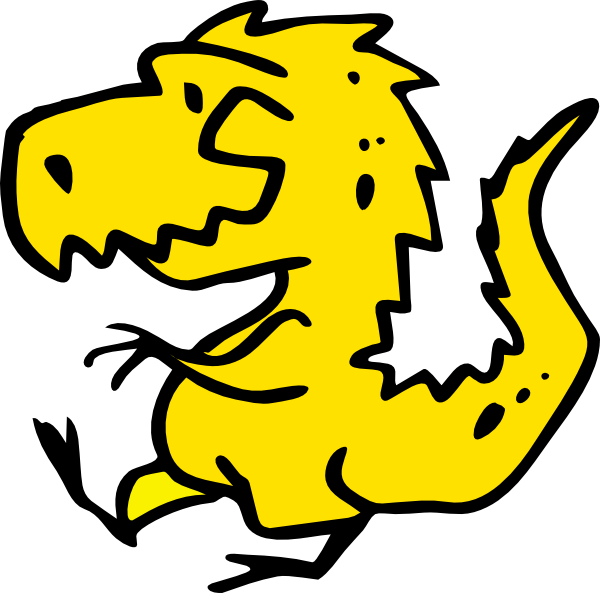 Yellow Dinosaur Clip Art - Custom Green Cartoon Dinosaur Shower Curtain (600x593)
