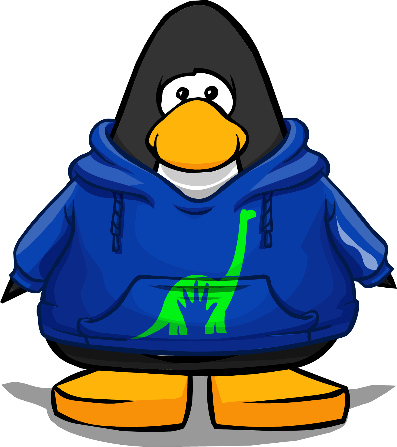 The Good Dinosaur Hoodie On A Player Card - Club Penguin Penguin Band Hoodie (1380x1554)