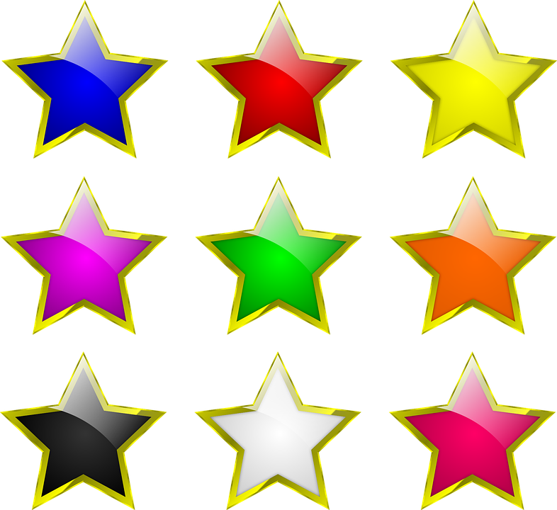 Pictures Of Cartoon Stars 20, Buy Clip Art - Red Blue Star Vectors (786x720)