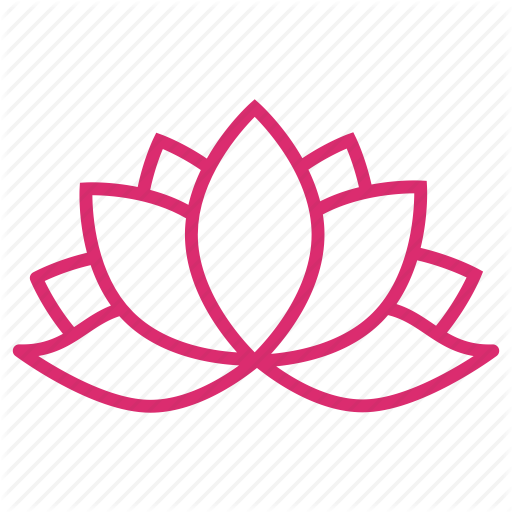 Lotus Flower Icon Logo Royalty Free Vector Image - Yoga Flower (512x512)
