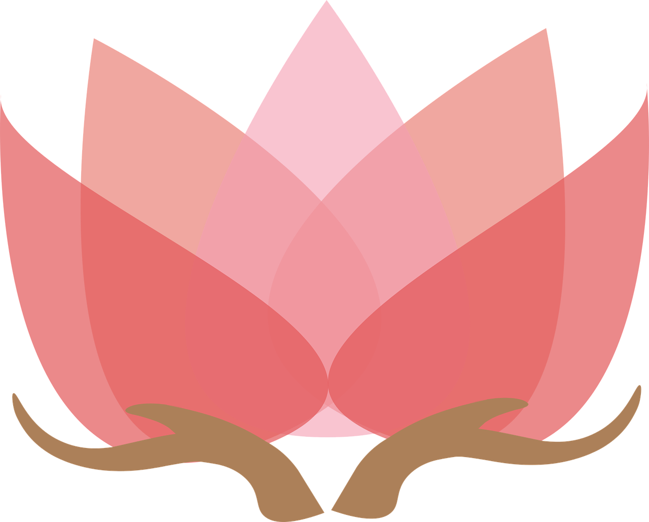 Lotus With Hands Lotus Design Hand Zen Spi - Lotus Vector Png (1280x1029)