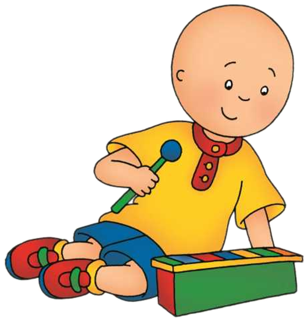 More Caillou Pictures - Mon Livre Xylophone: 8 Chansons Faciles À Jouer [book] (645x680)