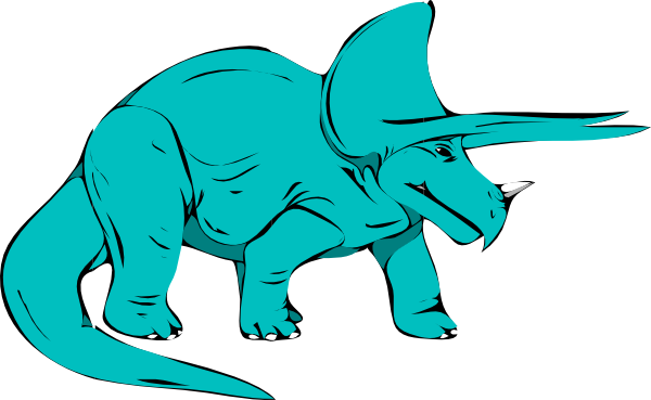 Triceratops Clip Art - Triceratops Clipart (600x369)