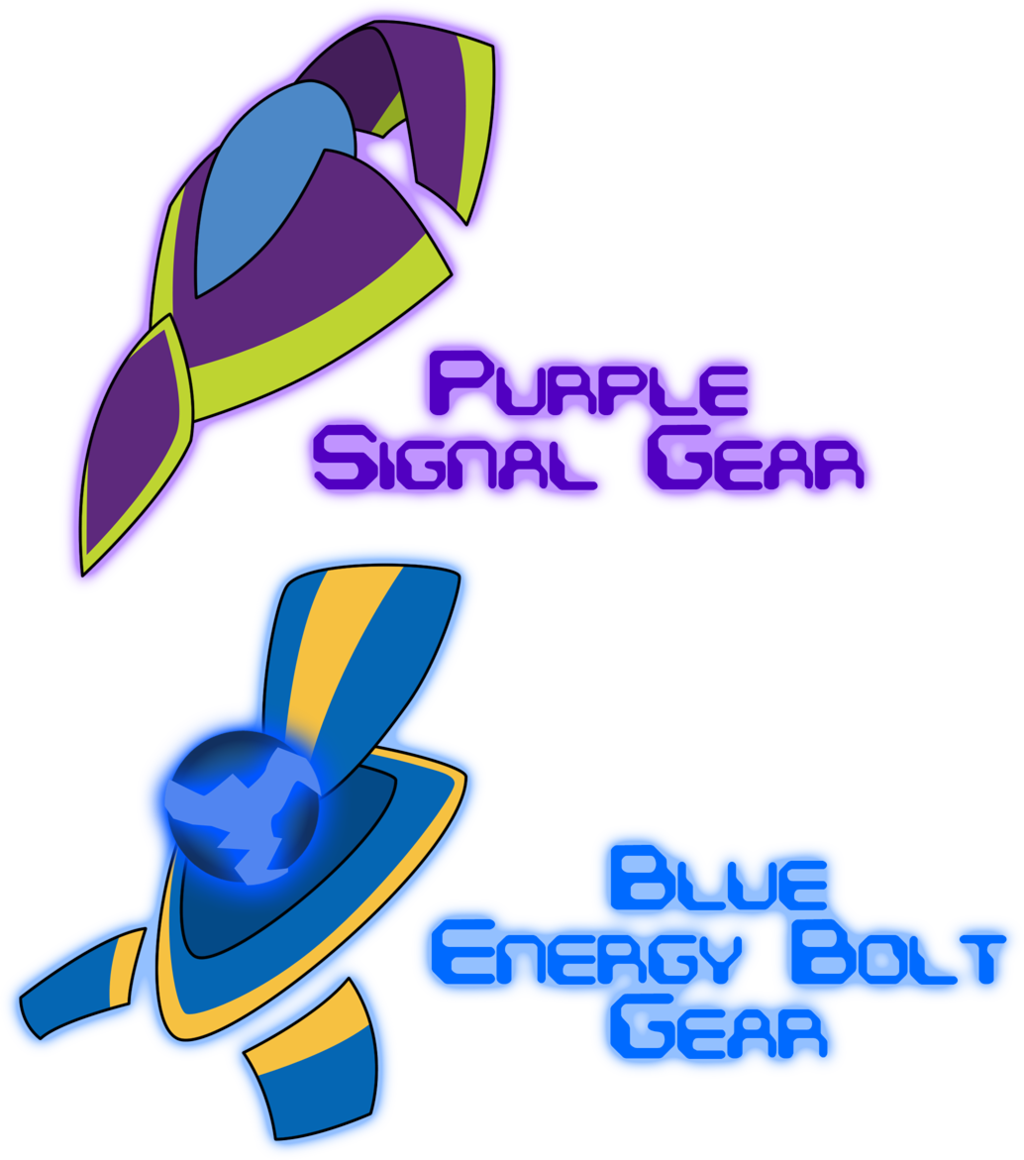 Evilfurryskull 23 5 Purple Signal Gear And Blue Energy - Energy Bolt (1024x1160)