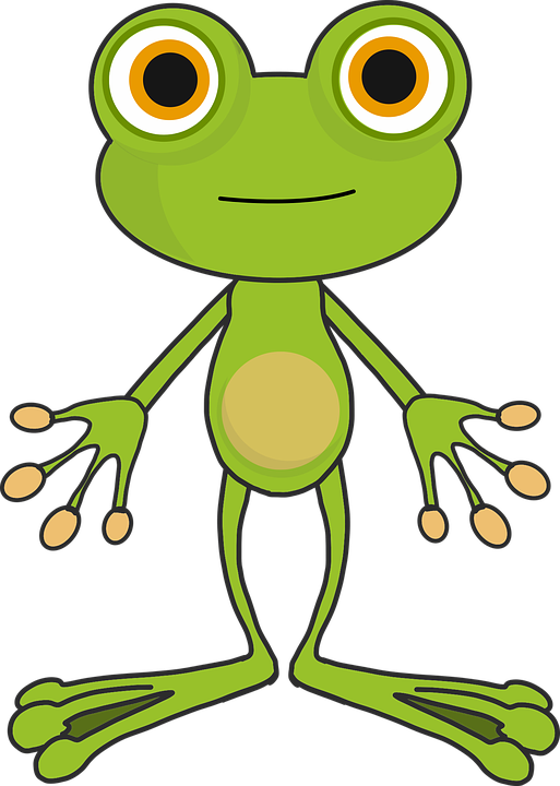 Cartoon Stars Clipart 27, - Frog (513x720)