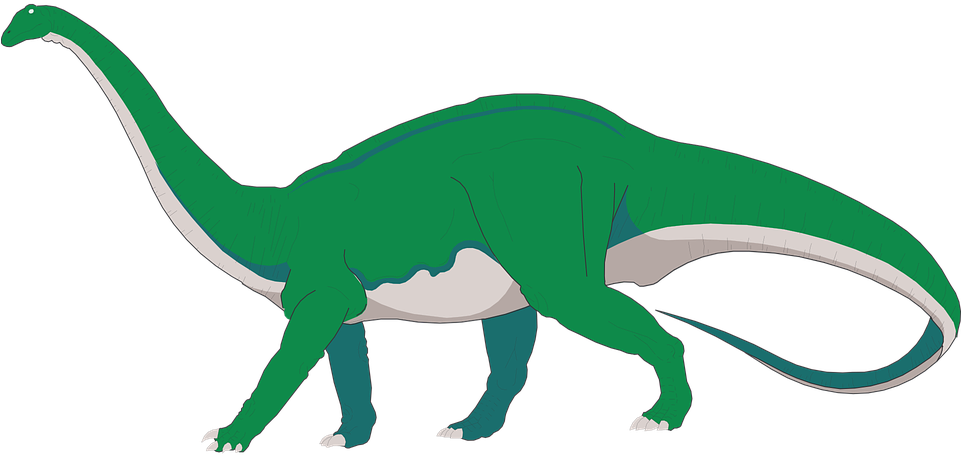 Dinosaur Long Neck Walking Tail Ancient Pr - Diplodocus Clipart (960x480)