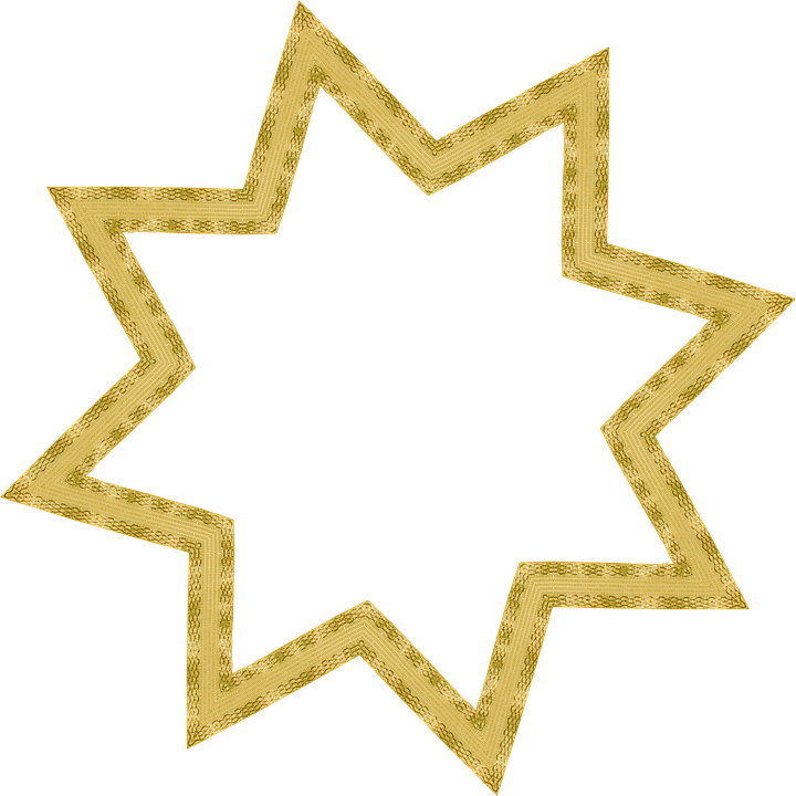 Pictures Of Cartoon Stars 28, - Bahai Nine Pointed Star (720x720)