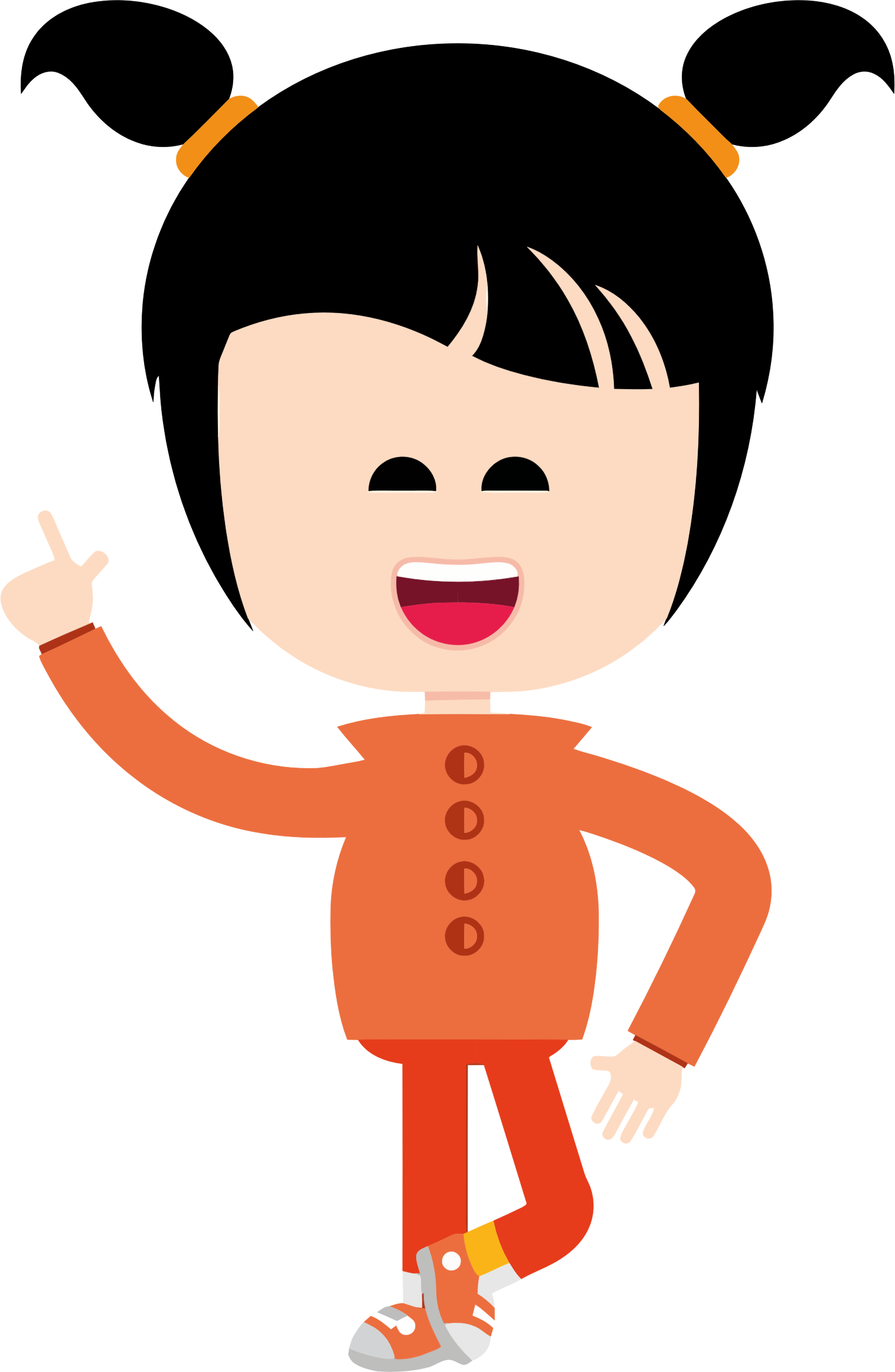 Big Image - Girl Clip Art (1516x2324)