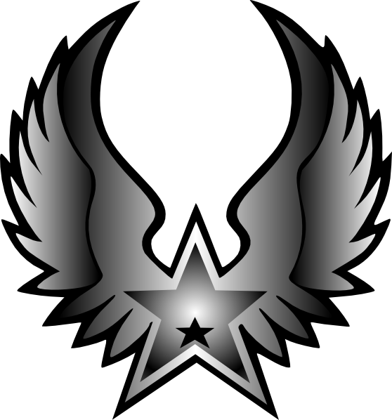 Rock Star Clip Art Black And White (558x598)