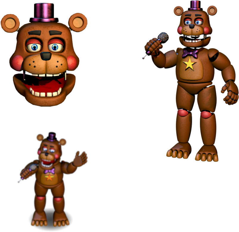 Ultimate Rockstar Freddy Resource Pack By Realitywarper45 - Freddy Fazbear's Pizzeria Simulator Rockstar Freddy (894x894)
