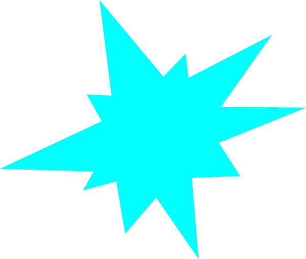 Blue Star Clip Art - Illustration (600x507)