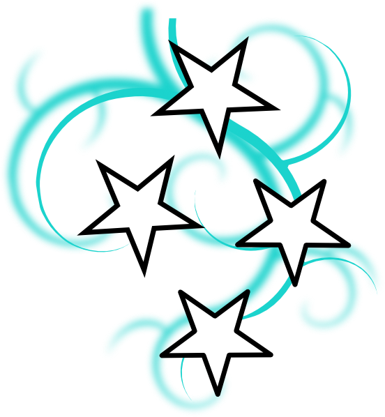 Swirl Of Stars Clipart (552x598)