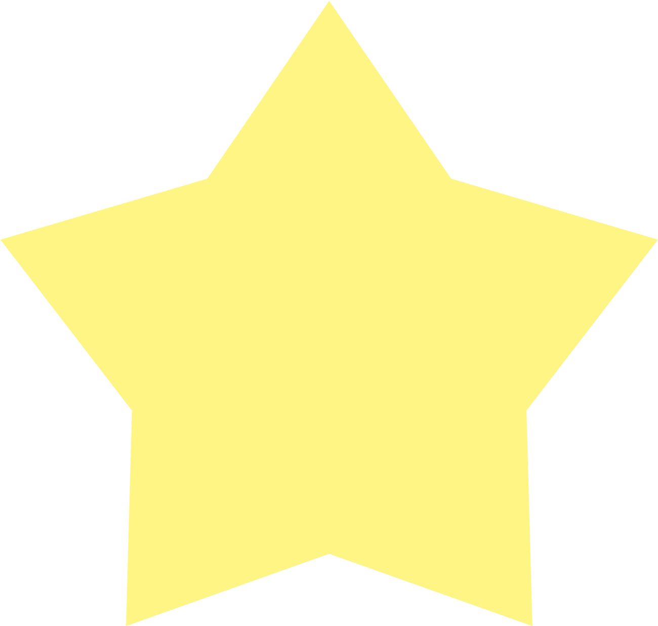 Yellow Star Shape - Talent Show Star (1449x1449)