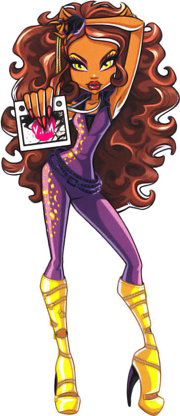 Clawdeen Wolf Music Festival - Illustration (417x873)