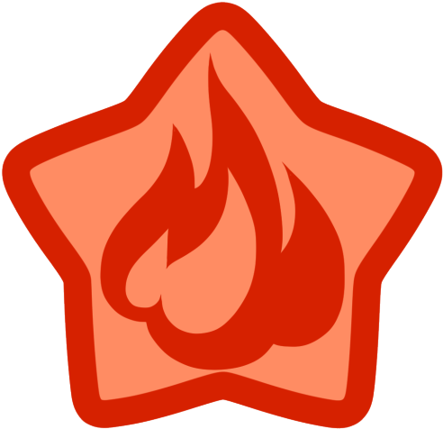 Red Star Clipart - Kirby Esp Symbol (500x500)