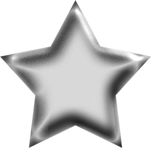 Army Silver Star Clip Art Â€“ Clipart Free Download - Star Clip Art Silver (500x493)