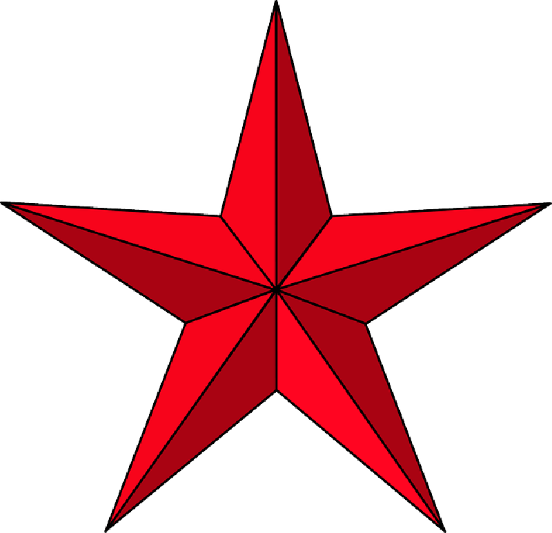 Red, Black, Icon, Blue, Small, Outline, Symbol, Star - Stars Clipart (744x720)