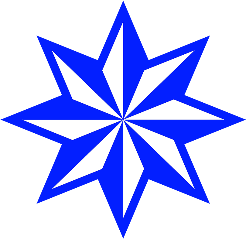 8-pointed Star Orange - 8 Pointed Star Vector (827x827)