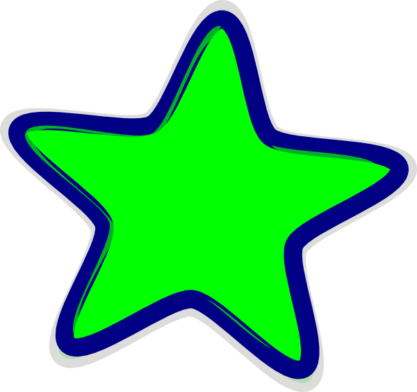 Greenstar Clip Art - Green Star Images Clip Art (600x564)