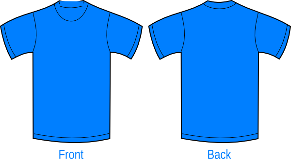 Plain Sky Blue Shirt Clip Art - Light Blue Shirt Plain (600x329)