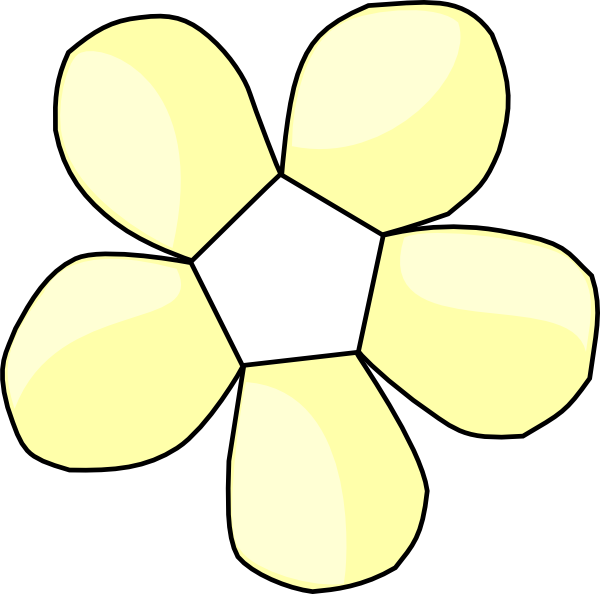 How To Set Use Pale Yellow Flower No Center Icon Png - Clip Art Soccer Ball (600x594)