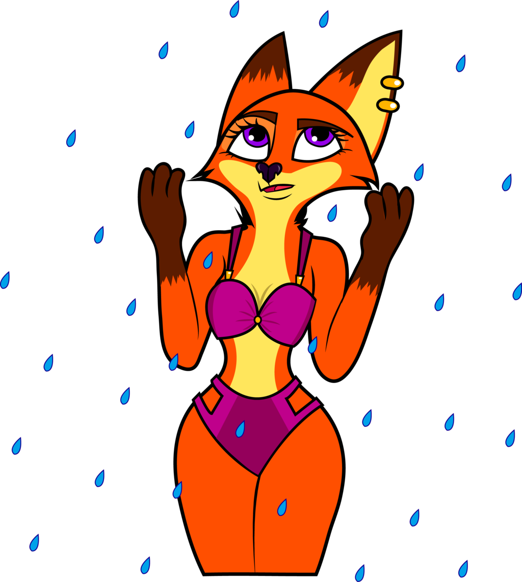 Summer Showers By Dariamorgan Violeta - Cartoon (1024x1143)