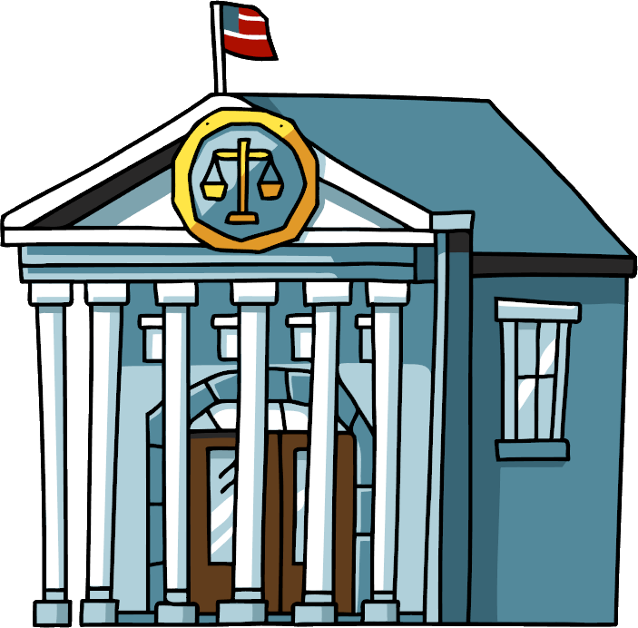 Chic Design Court House Clip Art Courthouse Scribblenauts - Courthouse Clipart (703x692)