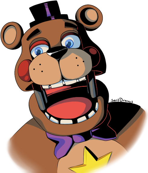 Rockstar Freddy By Serifdraws - Rockstar Freddy (513x576)