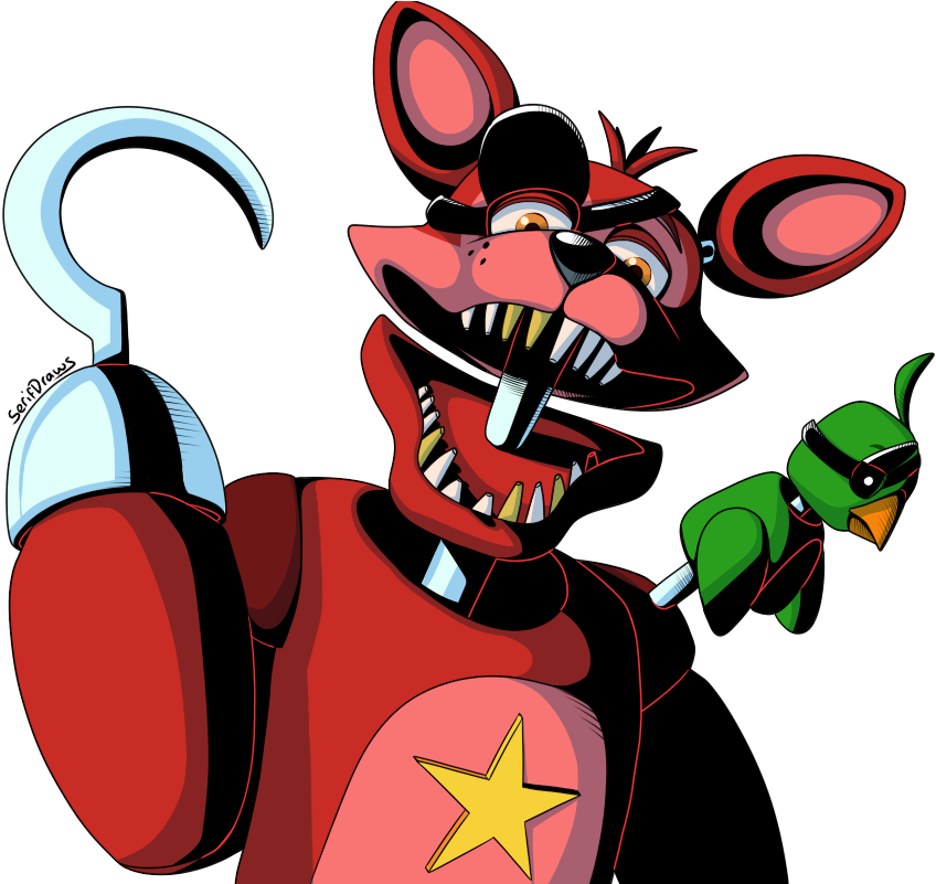 Rockstar Foxy By Serifdraws - Rockstar Foxy (900x800)
