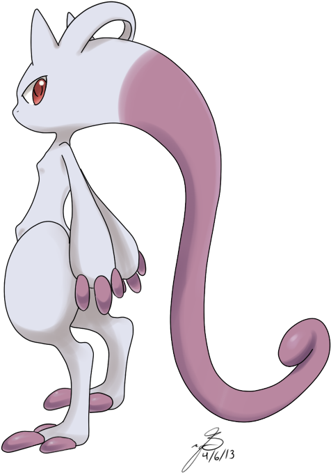 Mega Mewtwo Y - Cartoon (647x716)