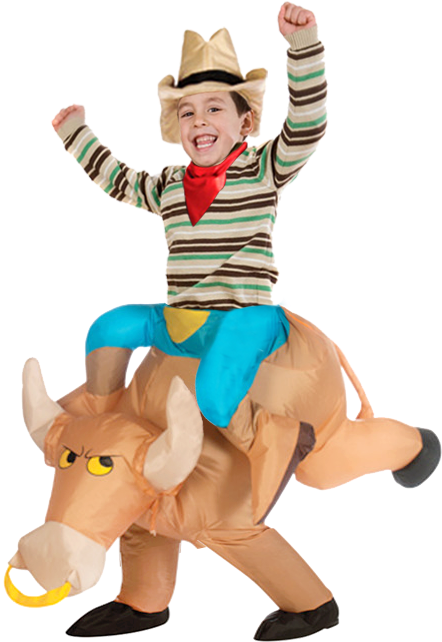 Lightbox Moreview - Boys Unisex Fancy Party Dress Party Inflatable Dinosaur (459x667)