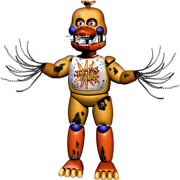 Rockstar Withered Chica By 133alexander - Fnaf Rockstar Chica (598x600)