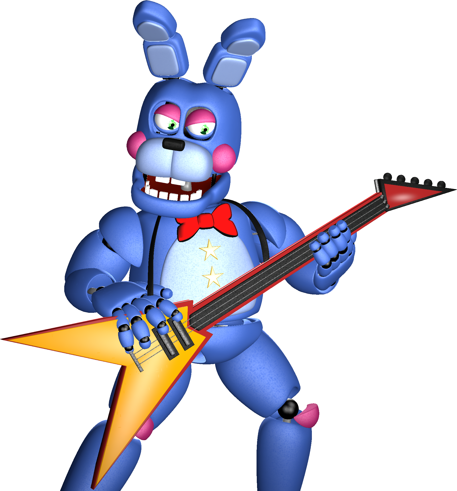 Rockstar Bonnie [render] By Arrancon - Fnaf Rockstar Bonnie (1915x2000)