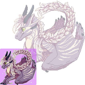 Little Dragon [pixel] By Aevix - Illustration (350x350)