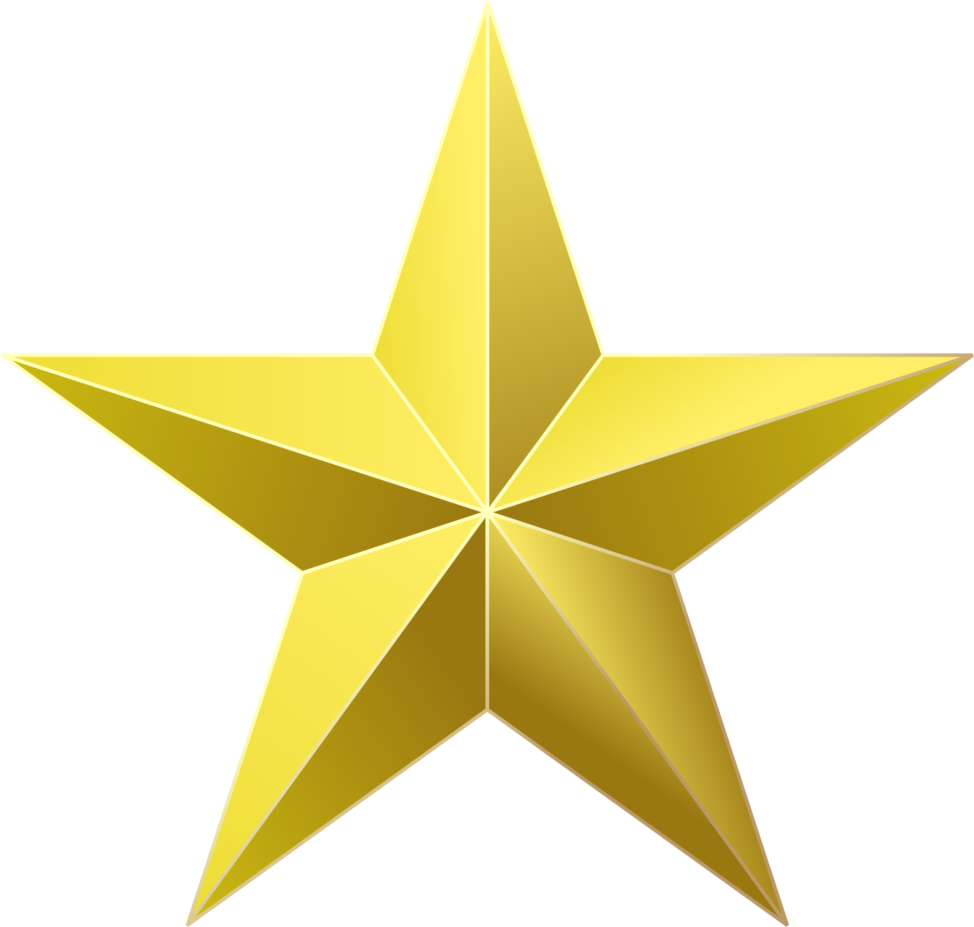 Open - Gold Star Png (2000x1915)