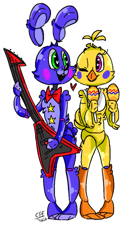 Rockstar Bonnie X Rockstar Chica By Ifuntimeroxanne - Rockstar Bonnie X Rockstar Chica (400x732)