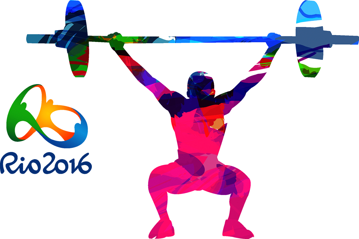 2016 Summer Olympics Rio De Janeiro 2012 Summer Olympics - Weight Lifting Silhouette Png (1200x799)