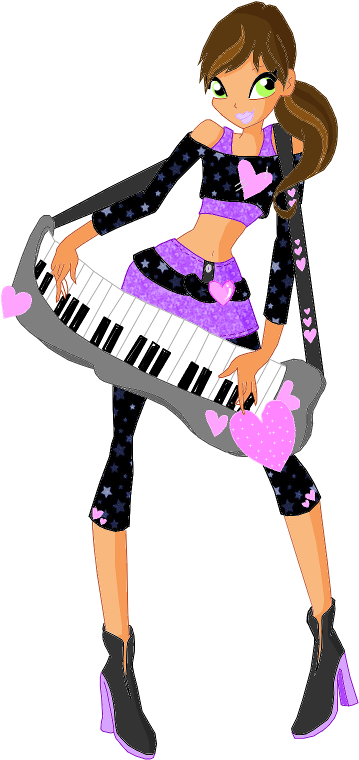 Collab Izzy Rockstar Outfit By Melonlemon - Pianist (400x796)