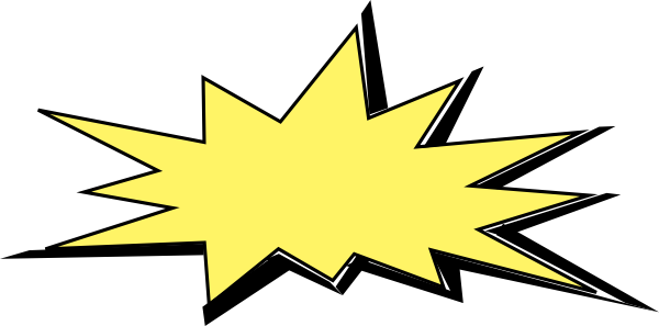 Bang On Head Clipart - Explosion Png Clip Art (600x297)