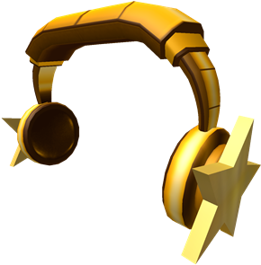 Golden Star Headphones Hat - Headphones (420x420)