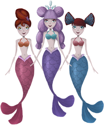 Film Festivals - Mermaids - - Illustration (415x480)