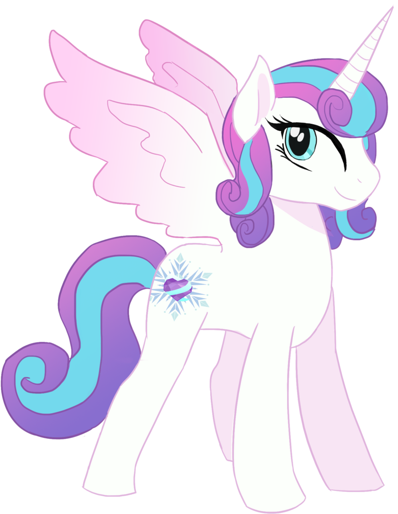 Princess Flurry Heart By Hibiscus-dragon - Cartoon (1024x1070)
