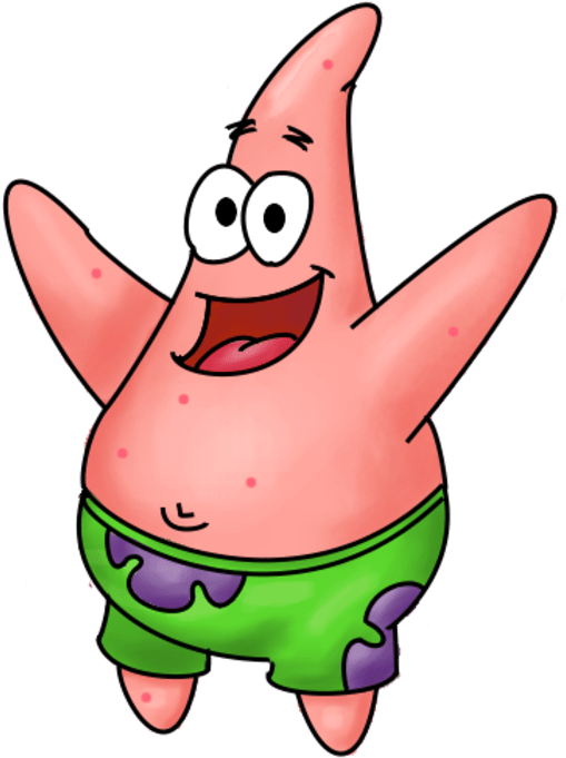 Patrick Star By Rentaman - Cross Stitch Pattern Animals (560x748)