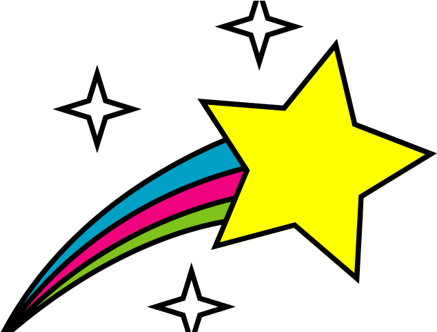 All Star Clipart - Shooting Star Clip Art (640x480)